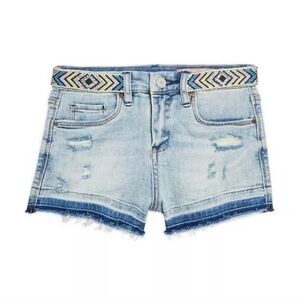 BLANK NYC Girls' Rhinestone Waistband Denim Shorts NWT Size 14